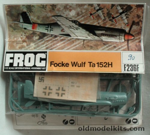 Frog 1/72 Focke Wulf Ta-152 Bagged, F236F plastic model kit